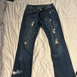 cowgirl tuff co. peace jeans